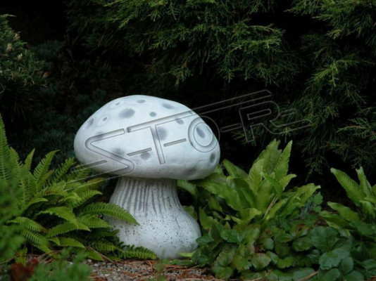 Dekoracja ogrodowa Patio z grzybami Kamienne figurki Rysunek Decor Statua natury