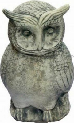 Ogród Natura Dekoracja Sowa Patio Kamienne Figurki Figurka Dekoracyjna Statua