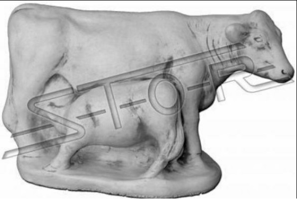 Ogród Krowa Dekoracja Kamienna Figura Patio Dekoracja Statua Rzeźba
