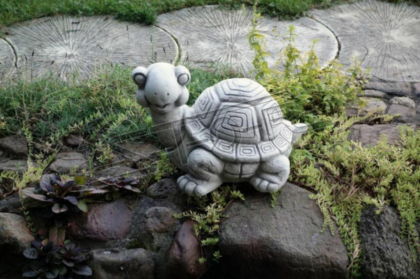 Dekoracja żółwia ogrodowego Figura Patio S103086 Rzeźba statuy