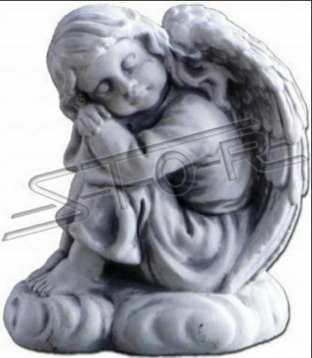 Grób Anioł Krzyż Dekoracja grobu Dekoracja grobu Kamienna statua Klasyczna