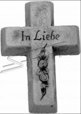 Grób Anioł Krzyż Dekoracja grobu Dekoracja grobu Klasyczna kamienna statua dekoracji