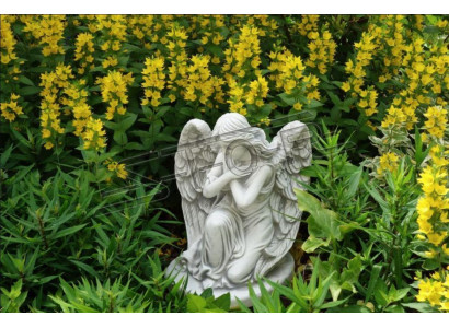 Nagrobek Dekoracja nagrobka Figura anioła Rzeźba Boga Świętego 36 cm