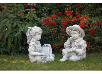 Chłopiec 44cm Rysunek Statua Figurki Rzeźba Posągi Ogrodowe