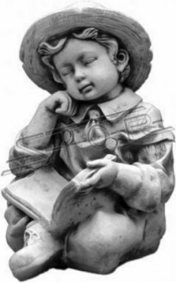 Chłopiec 44cm Rysunek Statua Figurki Rzeźba Posągi Ogrodowe