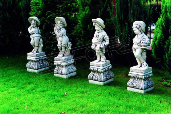 Chłopiec 70cm Rysunek Statua Figurki Rzeźba Posągi Ogrodowe