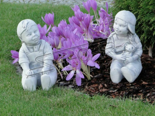 Chłopiec chłopiec 34cm rysunek statua figurki rzeźba posągi ogrodowe