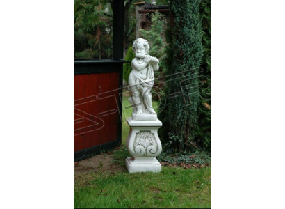 Chłopiec 70cm Figurka Statua Figurki Rzeźba Białe Posągi Dekoracja Ogrodu