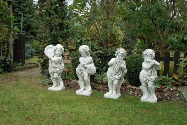 Chłopiec 70cm Figurka Statua Figurki Rzeźba Białe Posągi Dekoracja Ogrodu