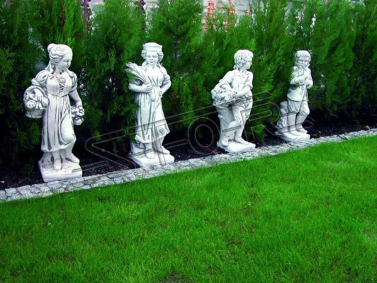 Chłopiec 75cm Rysunek Statua Figurki Rzeźba Posągi Dekoracja ogrodowa