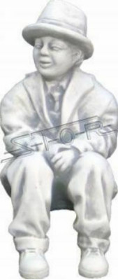Chłopiec siedzący Postać Dekoracyjna statua Figurki Rzeźba Posągi ogrodowe