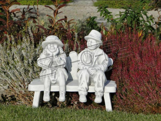 Chłopiec siedzący rysunek statua figurki rzeźba posągi dekoracja ogrodowa S105002
