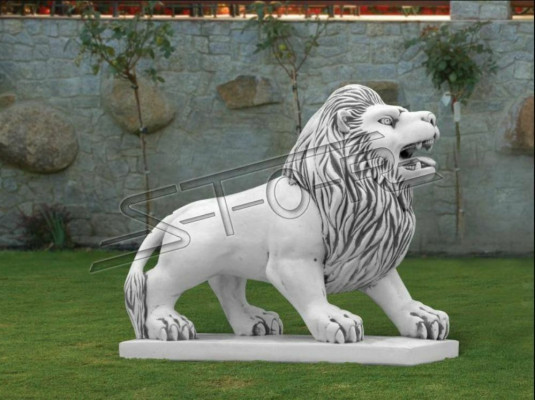 Lew dekoracyjna figura ogrodowa Patio figury ogrodowe rzeźba rzeźby