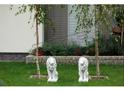 Figura ogrodowa lwa Dekoracyjna rzeźba ogrodowa na patio Figury rzeźby