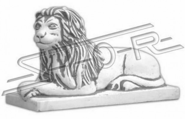 Leżąca statua lwa Figura Dekoracja patio ogrodowego Rzeźba