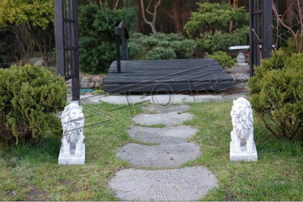 Figura ogrodowa lwa Patio Rzeźba ogrodowa Figurki Rzeźby Wystrój Posągi