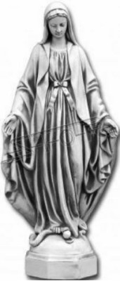 Matka Jezus Maryja Statua Nagrobek Rzeźba Święta Figura Dekoracja ogrodu 100cm