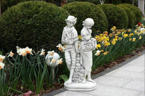 Para 43 cm rzeźby projektowej statua figurki ogrodowe posągi