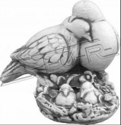 Gniazdo gołębi Ogród Rysunek Statua Figurki Posągi Rzeźba Dekoracja