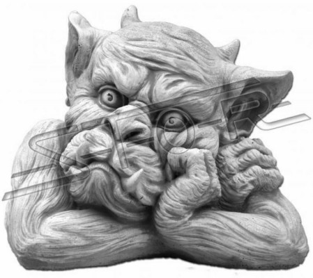 Troll 18cm rzeźba projekt rysunek statua figurki ogrodowe posągi