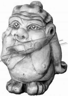 Troll 36cm rzeźba projekt rysunek statua figurki ogrodowe posągi