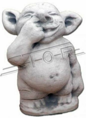 Troll 34cm rzeźba projekt rysunek statua figurki ogrodowe posągi