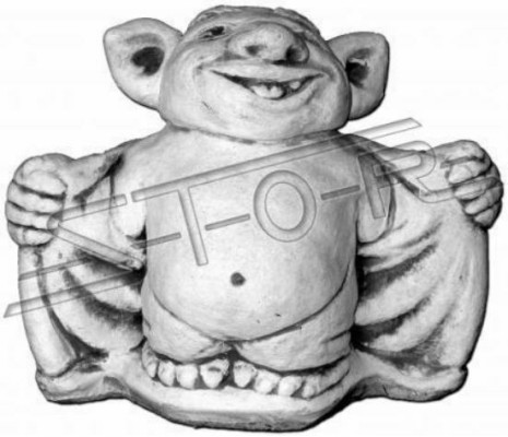 Troll 20cm rzeźba projekt rysunek statua figurki ogrodowe posągi