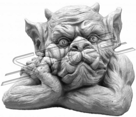 Troll 19cm rzeźba projekt rysunek statua figurki ogrodowe posągi