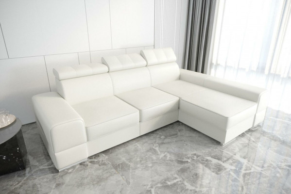 Design Narożnikowa kanapa Kanapa w kształcie litery L Skóra Beżowy Salon Eleganckie Luksusowe Nowoczesne Meble