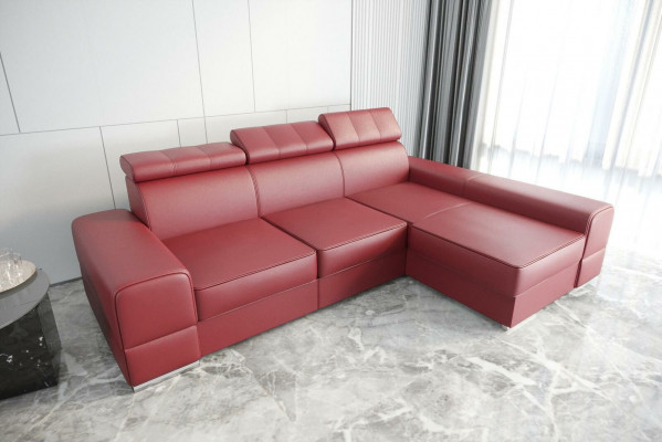 Design Narożnikowa kanapa Kanapa w kształcie litery L Skóra Beżowy Salon Eleganckie Luksusowe Nowoczesne Meble