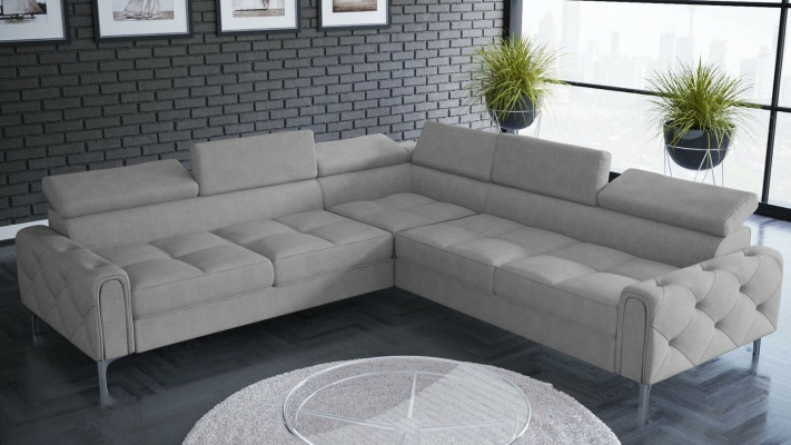 Design Sofa Narożnik Wielofunkcyjna Tapicerka Salonowa Kształt L Włókienniczy Nowość