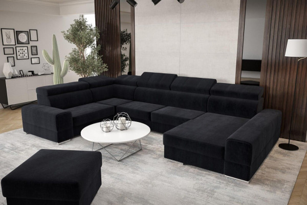 Narożnikowa kanapa Sofa skórzana Design Sofa Narożne sofy U Shape Nowoczesna Podkładka Meble do Salonu