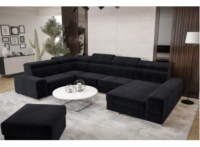 Narożnikowa kanapa Sofa skórzana Design Sofa Narożne sofy U Shape Nowoczesna Podkładka Meble do Salonu