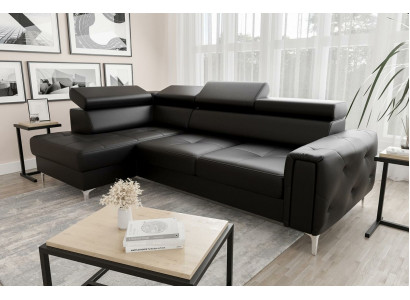 Sofa skórzana Kanapa w kształcie litery L Salon Narożnik Design Żywy krajobraz Kanapy Sofy Nowość