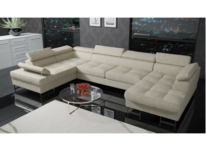 Włókienniczy Sofa Narożnikowa kanapa Sofa Sofa Podkładka Żywy krajobraz Skóra Sofy Kanapy w kształcie litery U