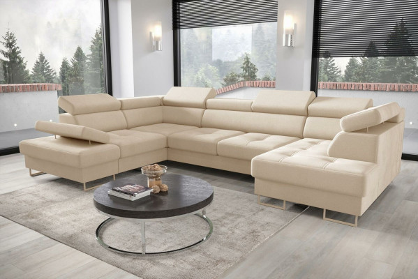 Włókienniczy Sofa Narożnikowa kanapa Sofa Sofa Podkładka Żywy krajobraz Skóra Sofy Kanapy w kształcie litery U