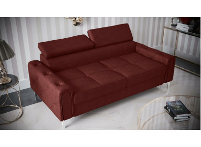 Designerskie Kanapy Luksusowa Podkładka Meble Sofa Kanapa Siedziba Skóra Włókienniczy Nowa 186x100cm