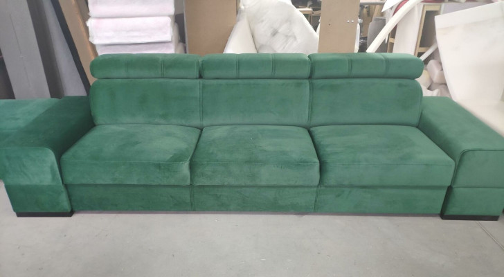 Design xxl Couches Sofa 4 - miejsce do siedzenia Sofa Skóra Podkładka Biały Luksusowa sofa czteroosobowa