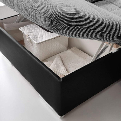 Narożnikowa kanapa Materiał Kształt U funkcji łóżka Couch Design Podkładka Włókienniczy Skóra Narożnik
