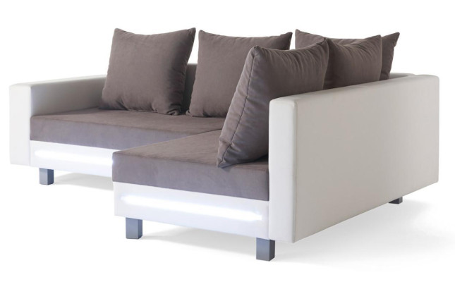 Narożnikowa kanapa Żywy krajobraz Sofa Couch L Shape Podkładka Couchen Skóra Design