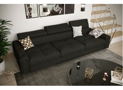 Sofa 3 miejsce do siedzenia Włókienniczy Skóra Sofy Kanapa Podkładka Luxury Meble Modern trzyosobowa