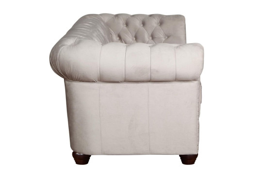 Chesterfield Zestaw sofowy Couch Set 321+Stołek Siedziba Podkładka Obcios Włókienniczy