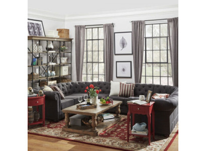 XXL Big Chesterfield Żywy krajobraz Sofa Podkładka Narożnik Siedziba U Shape Sofas Nowość