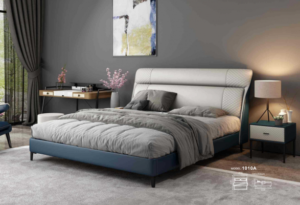 Luksusowe łóżka hotelowe Double Łóżko Design Drewno Modern Meble Sypialnia