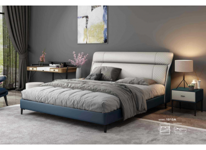 Luksusowe łóżka hotelowe Double Łóżko Design Drewno Modern Meble Sypialnia