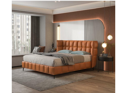 Łóżko Podkładka Design Luksusowe łóżko hotelowe Małżeństwo 180x200cm Skóra Double