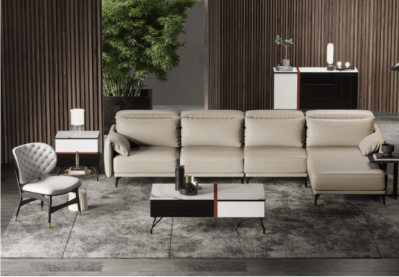 Designerska Sofa Skórzana Narożnikowa kanapa Podkładka Narożnik Kanapa Siedziba Narożnik L Kształt Ustawić Sofę Nowość