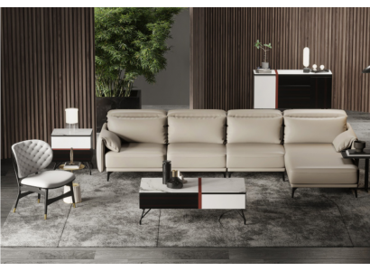 Designerska Sofa Skórzana Narożnikowa kanapa Podkładka Narożnik Kanapa Siedziba Narożnik L Kształt Ustawić Sofę Nowość