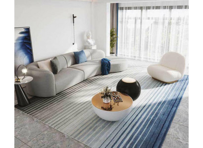 Sofa Sofa w kształcie litery L Żywy krajobraz Relaks Siedziba Design Couch Sofy wypoczynkowe Włókienniczy Nowość