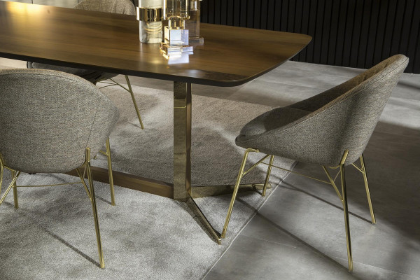 Stół obiadowy Meble Tabela Luxury Furniture Stal nierdzewna Nogi stół kuchenny stoły